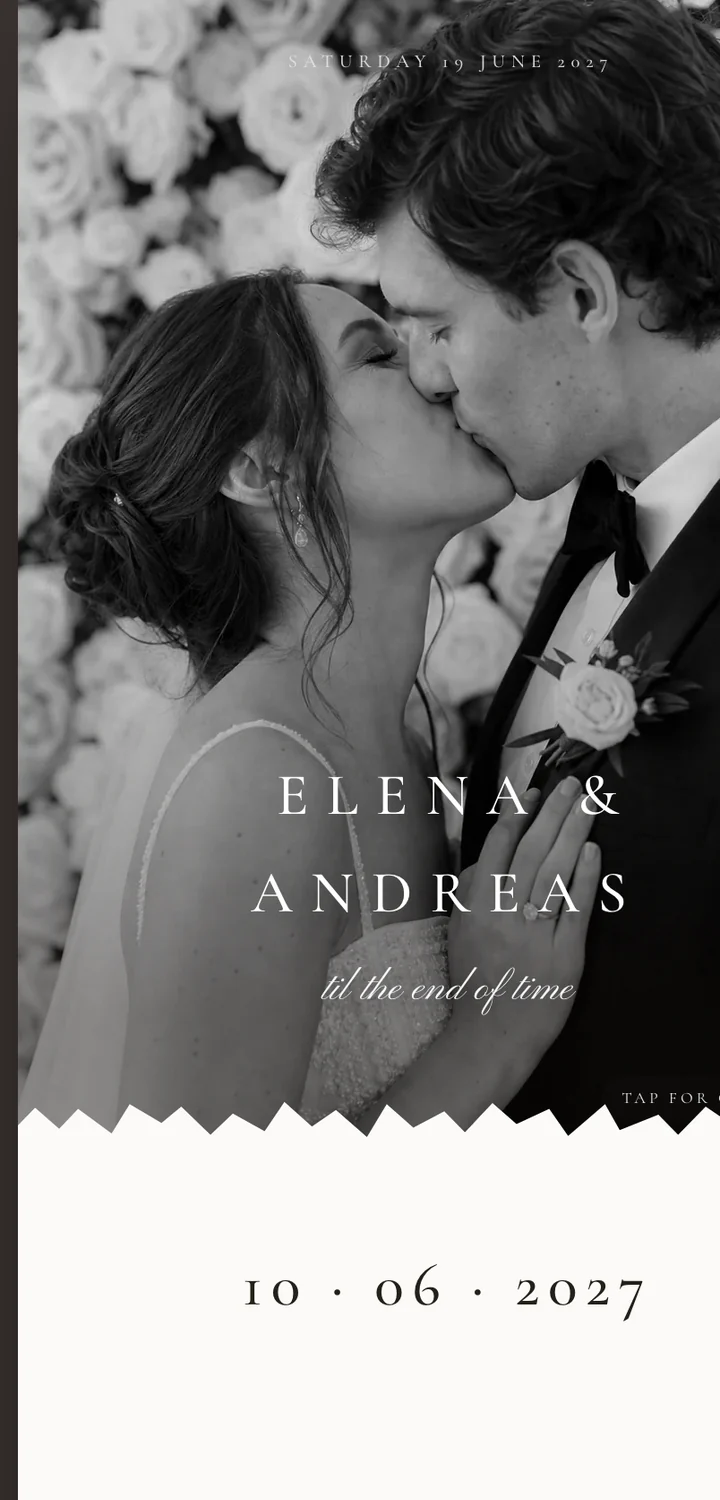 Chérie — a photo-led editorial invitation